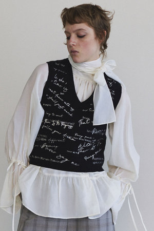 メゾンスペシャル/MAISON SPECIALのEmbroidery Vest/エンブロイダリーベスト(110300/110301)