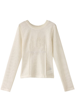 メゾンスペシャル/MAISON SPECIALの2way Mesh Fabric Embroidery Numbering Tops/2WAYメッシュエンブロイダリーナンバリングトップス(110100/110103)