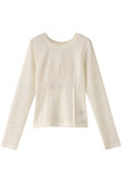 2way Mesh Fabric Embroidery Numbering Tops/2WAYメッシュエンブロイダリーナンバリングトップス