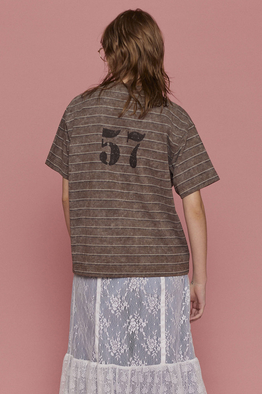 MAISON SPECIAL(メゾンスペシャル)｜Back Numbering Border T-shirt