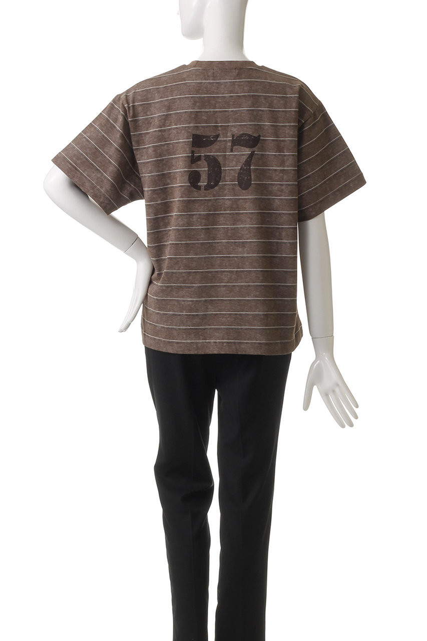 MAISON SPECIAL(メゾンスペシャル)｜Back Numbering Border T-shirt