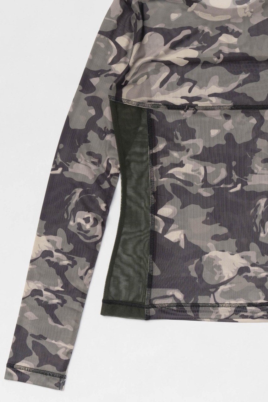 MAISON SPECIAL カモフラージュメッシュファブリックインナートップス MAISON SPECIAL(メゾンスペシャル)｜Camouflage Mesh Fabric