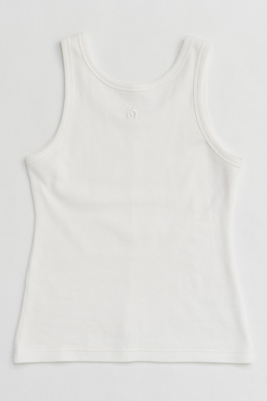 メゾンスペシャル/MAISON SPECIALの【予約販売】2WAY Neck MS Tank Top/2WAYネックMSタンクトップ(WHT(ホワイト)/21251415311)