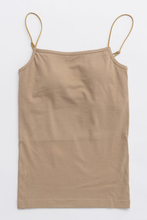 メゾンスペシャル/MAISON SPECIALのNarrow Strap Cup In Camisole/ナローストラップカップインキャミソール(110100/110101)
