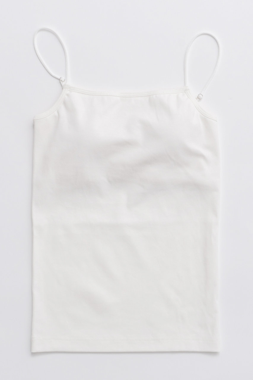 メゾンスペシャル/MAISON SPECIALの【予約販売】Narrow Strap Cup In Camisole/ナローストラップカップインキャミソール(WHT(ホワイト)/21251415501)