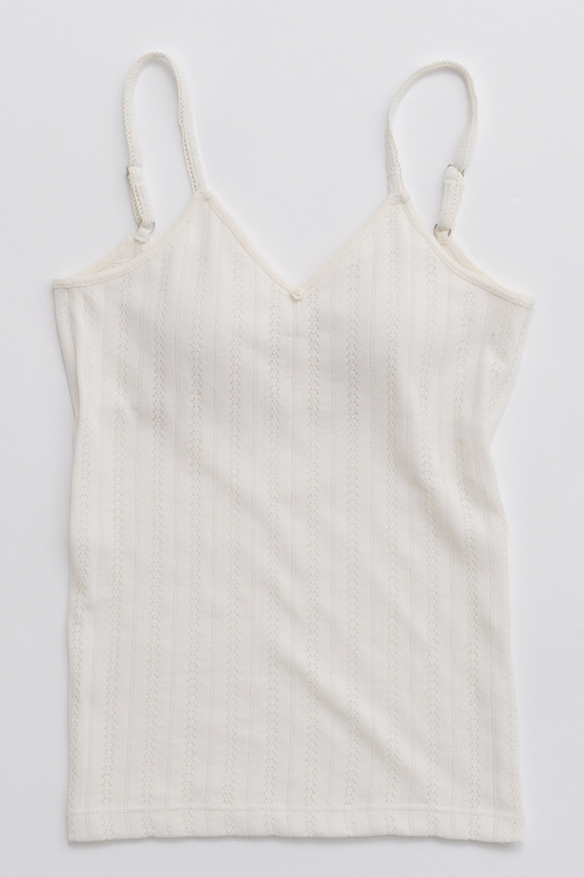 メゾンスペシャル/MAISON SPECIALの【予約販売】Cup In Jersey Lace Camisole/カップインジャージレースキャミソール(O.WHT(オフホワイト)/21251415508)