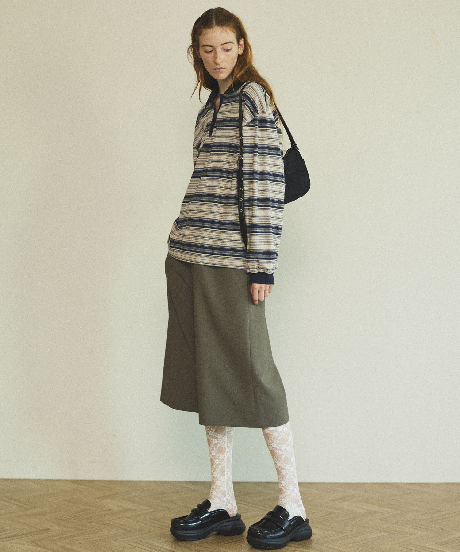 MAISONSPECIAL MultiBorderPoloShirt ネイビー MAISON SPECIAL(メゾンスペシャル)｜Border Polo Shirt/ボーダー