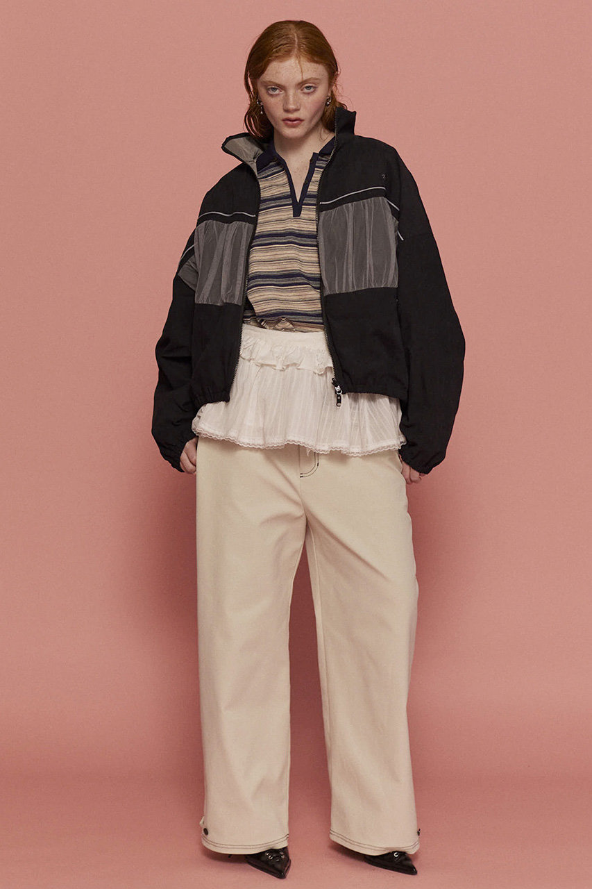 MAISONSPECIAL MultiBorderPoloShirt ネイビー MAISONSPECIAL MultiBorderPoloShirt ネイビー MULTI BORDER T