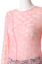Fringe Lace Crew Neck Tops/フリンジレースクルートップス メゾンスペシャル/MAISON SPECIAL