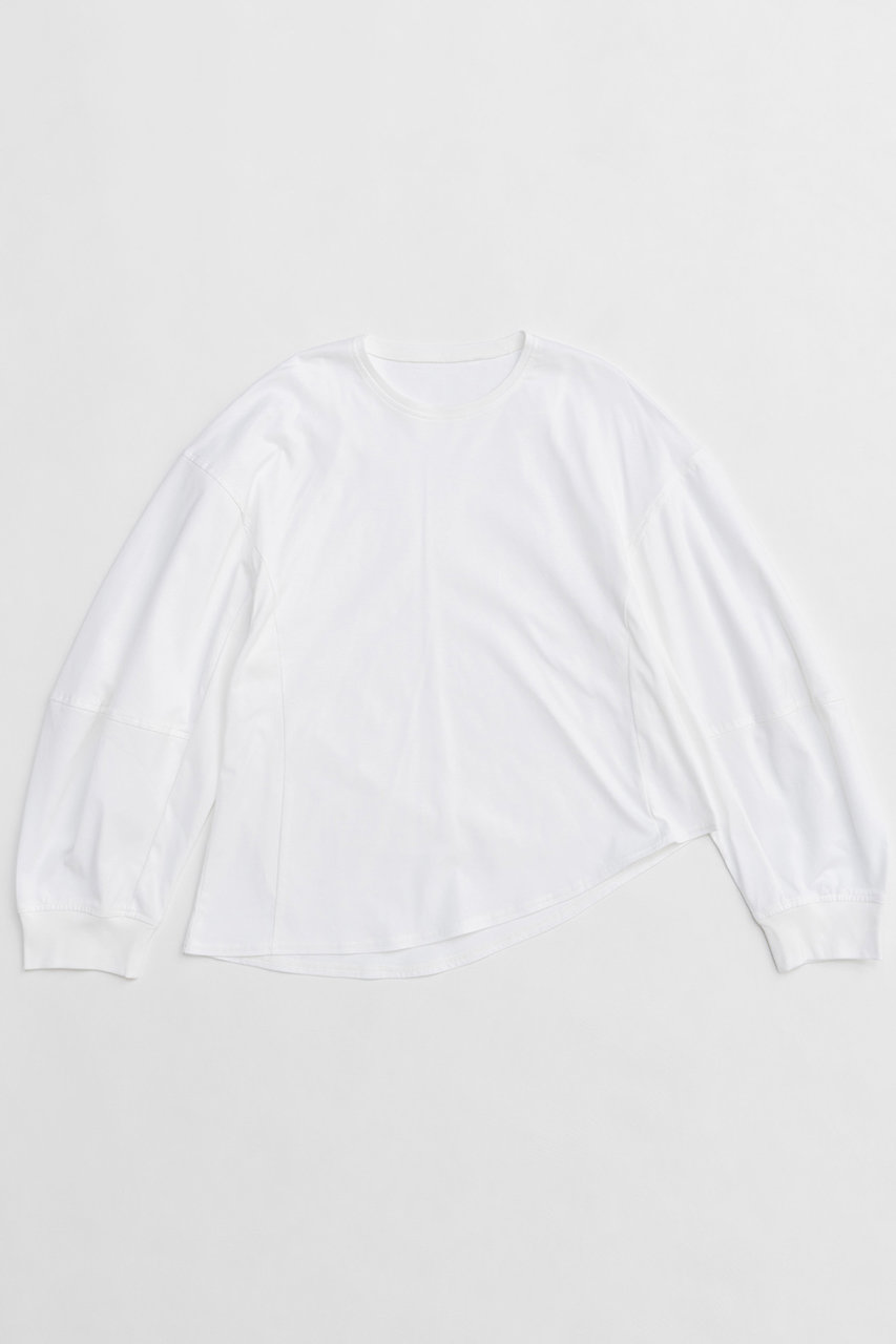 メゾンスペシャル/MAISON SPECIALの【予約販売】Cocoon Sleeve Long Sleeve T-shirt/コクーンスリーブロンTEE(WHT(ホワイト)/21251415801)