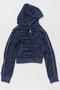 【予約販売】Gather Pile Fabric Short Length Hoodie/ギャザーパイルショートフーディー メゾンスペシャル/MAISON SPECIAL NVY(ネイビー)