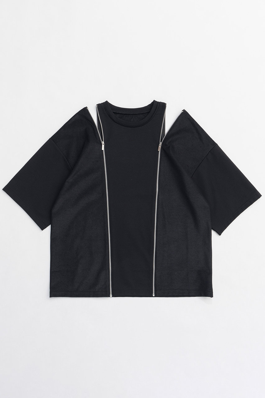 MAISON SPECIAL(メゾンスペシャル)｜Shoulder Zip Design T-shirt