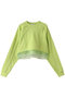 【予約販売】Outseam Short Length Sweatshirts/アウトシームショートスウェット メゾンスペシャル/MAISON SPECIAL LIME(ライム)