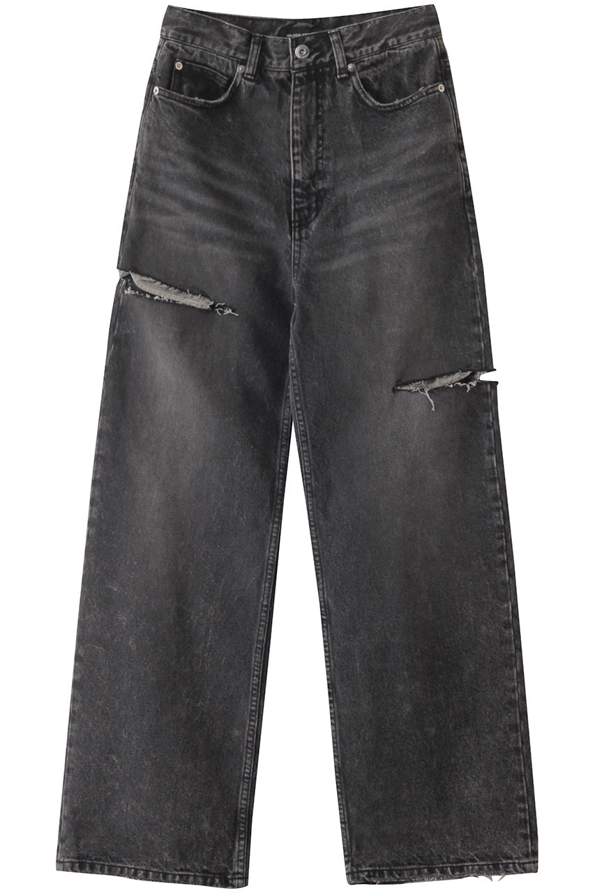 メゾンスペシャル/MAISON SPECIALのOver Pocket Denim Pants/オーバーポケットデニム(BLK(ブラック)/21251465301)