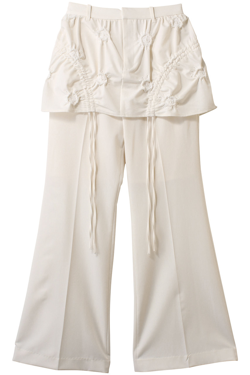 メゾンスペシャル/MAISON SPECIALの【予約販売】Shirring Mini Skirt Pants/シャーリングミニスカートパンツ(O.WHT(オフホワイト)/21251465303)