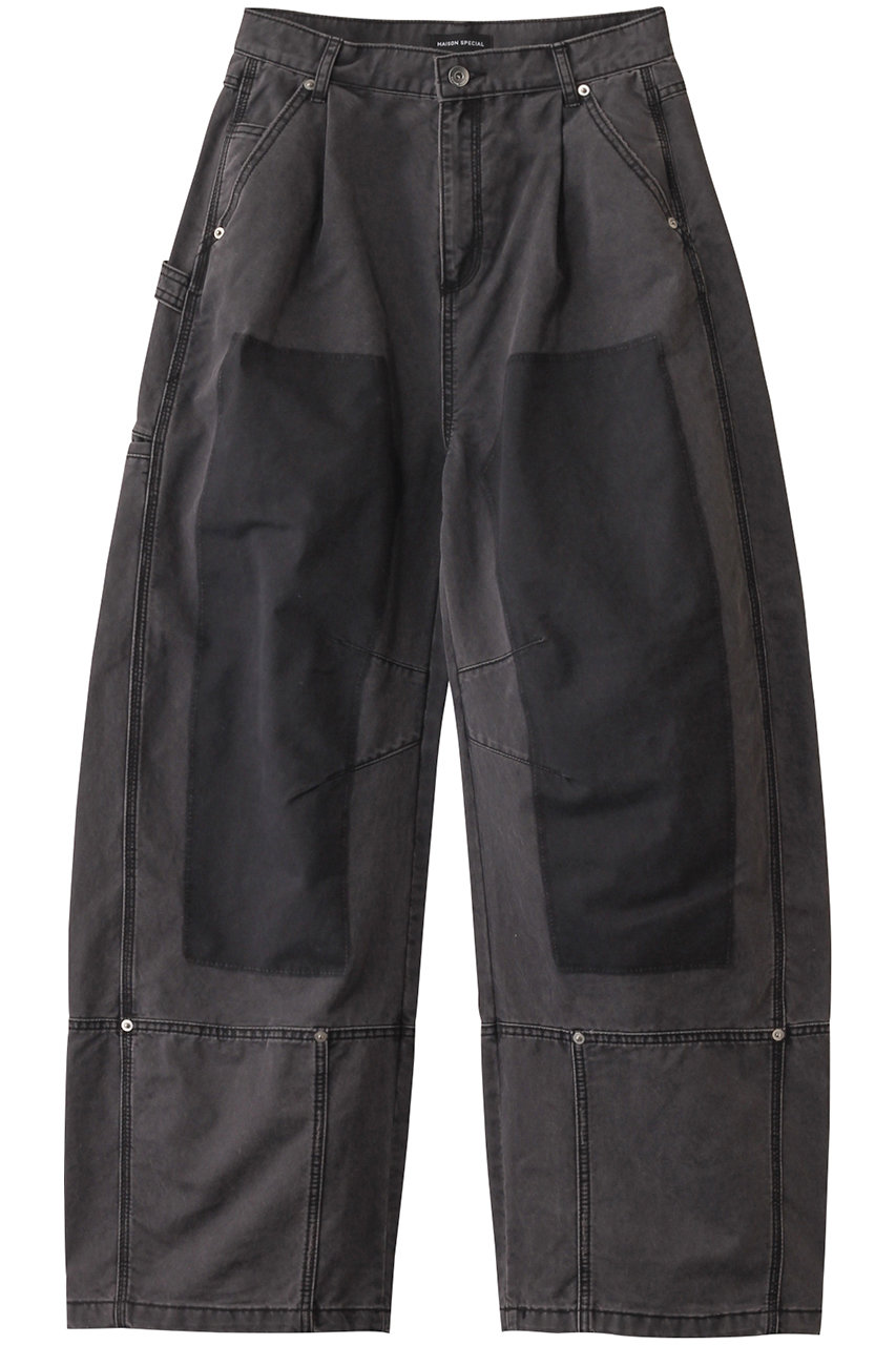 メゾンスペシャル/MAISON SPECIALのPainter Military Curve Pants/ペインターミリタリーカーブパンツ(BLK(ブラック)/21251465304)