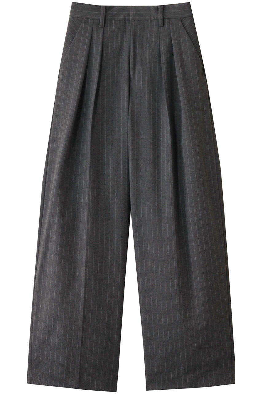 メゾンスペシャル/MAISON SPECIALのTwo Tuck Curve Wide Tapered Pants/2タックカーブワイドテーパードパンツ(GRY(グレー)/21251465306)