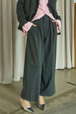 Two Tuck Curve Wide Tapered Pants/2タックカーブワイドテーパードパンツ