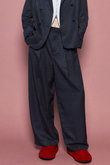 Two Tuck Curve Wide Tapered Pants/2タックカーブワイドテーパードパンツ