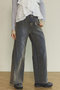 【予約販売】Wide Straight Flocking Denim Pants/ストレートワイドフロッキーデニムパンツ メゾンスペシャル/MAISON SPECIAL