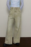 Wide Straight Colored Denim Pants/ストレートワイドカラーデニムパンツ