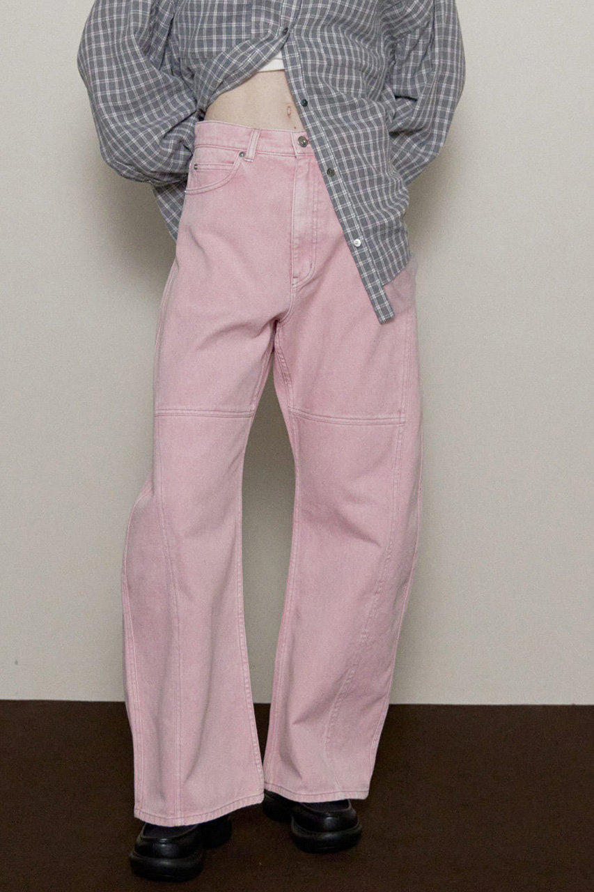 メゾンスペシャル　ピンクチェック柄 ハイウエストパンツ MAISON SPECIAL（メゾンスペシャル）の「Multi Plaid Easy Pants