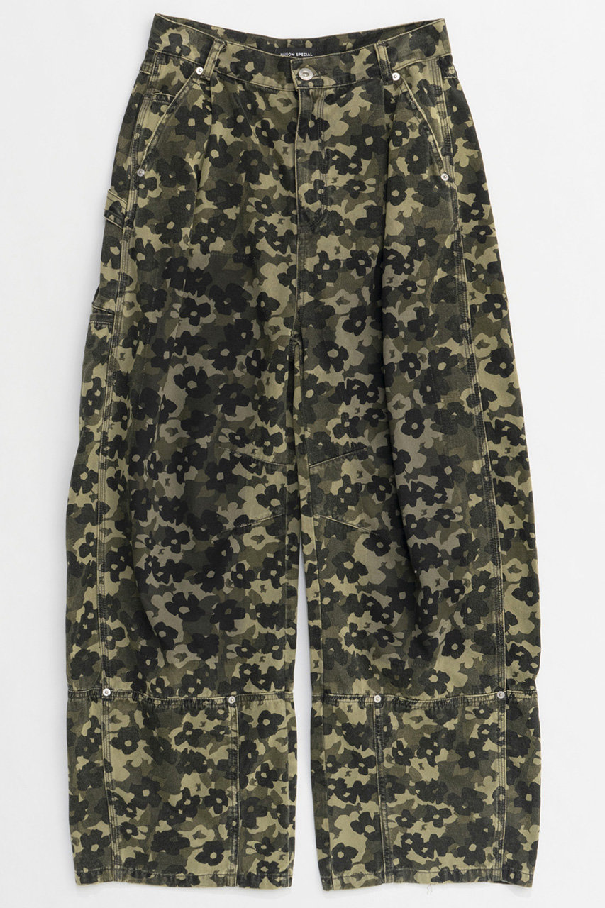 メゾンスペシャル/MAISON SPECIALの【予約販売】Flower Camouflage Curve Pants/フラワーカモフラージュカーブパンツ(KHK(カーキ)/21251465310)