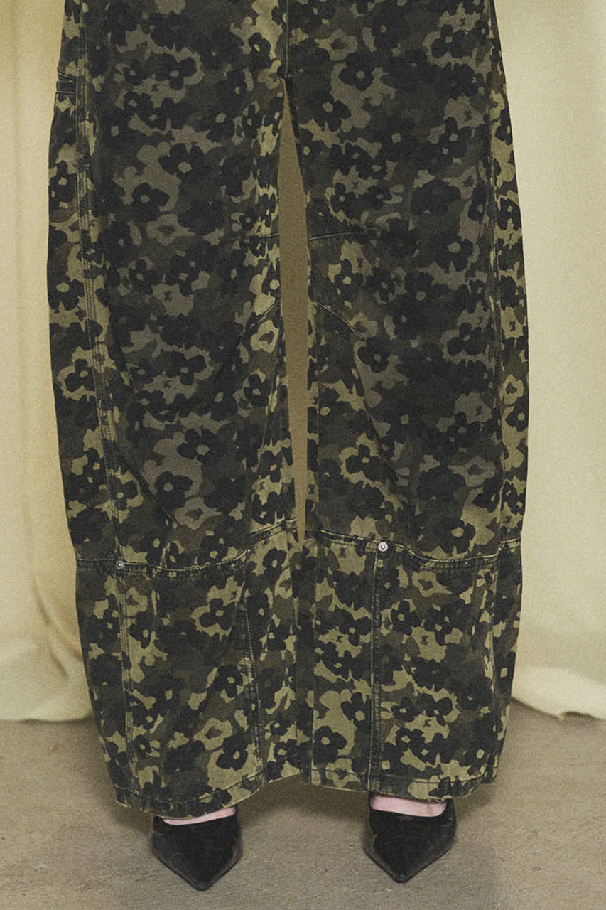 MAISON SPECIAL パンツ Flower Camouflage Curve Pants/フラワー