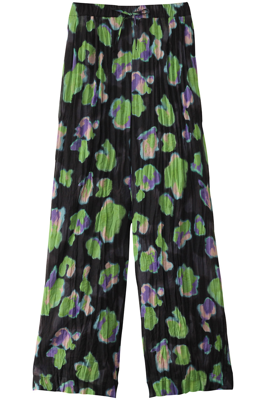 メゾンスペシャル/MAISON SPECIALのFloral Pattern Pleated Easy Pants/フラワープリーツイージーパンツ(BLK(ブラック)/21251465706)