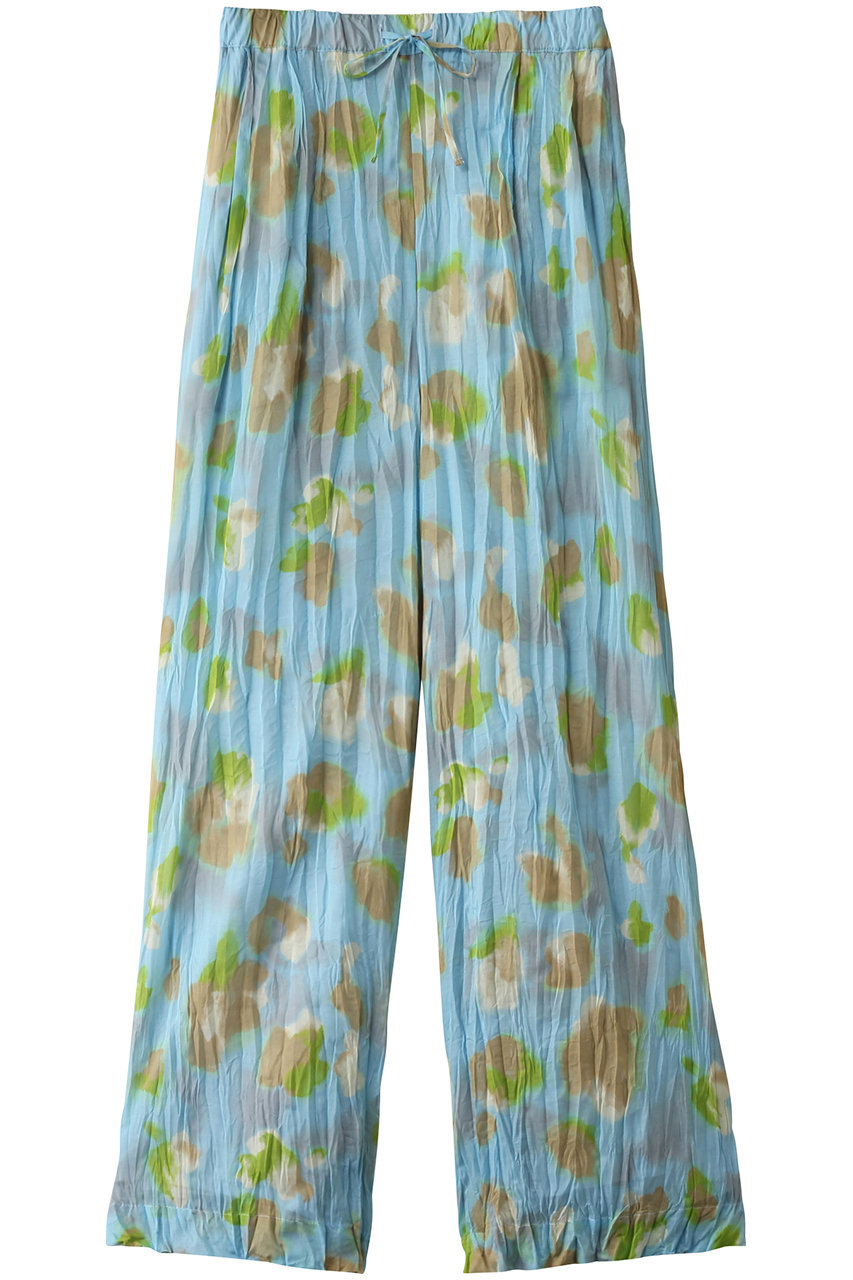 メゾンスペシャル/MAISON SPECIALのFloral Pattern Pleated Easy Pants/フラワープリーツイージーパンツ(BLU(ブルー)/21251465706)