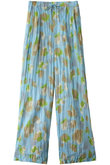 Floral Pattern Pleated Easy Pants/フラワープリーツイージーパンツ
