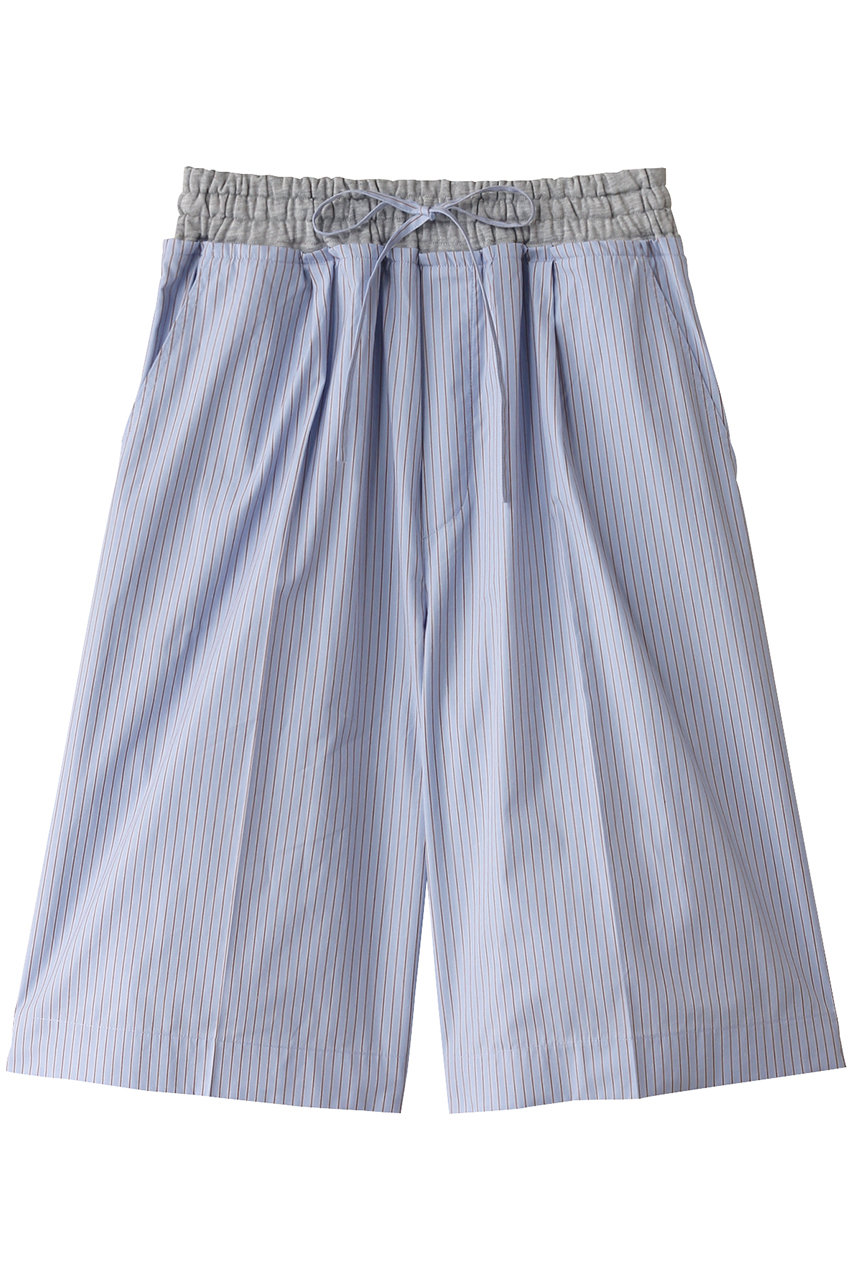 メゾンスペシャル/MAISON SPECIALのDouble Waist Easy Half Pants/ダブルウエストイージーハーフパンツ(BLU(ブルー)/21251465803)