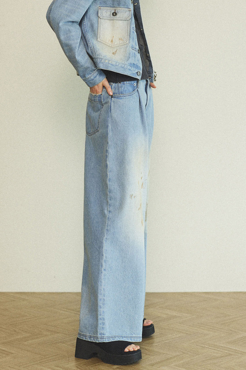 MAISON SPECIAL(メゾンスペシャル)｜Waist Tuck Wide Denim Pants