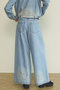 【予約販売】Waist Tuck Wide Denim Pants/ウエストタックワイドデニムパンツ メゾンスペシャル/MAISON SPECIAL