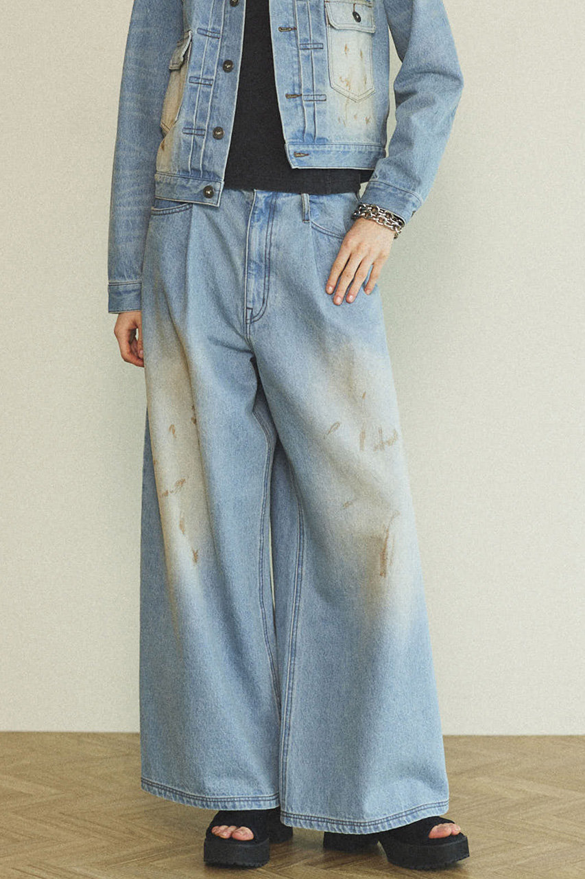 MAISON SPECIAL(メゾンスペシャル)｜Waist Tuck Wide Denim Pants