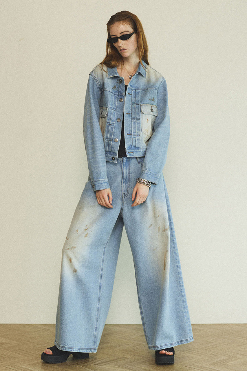 MAISON SPECIAL(メゾンスペシャル)｜Waist Tuck Wide Denim Pants