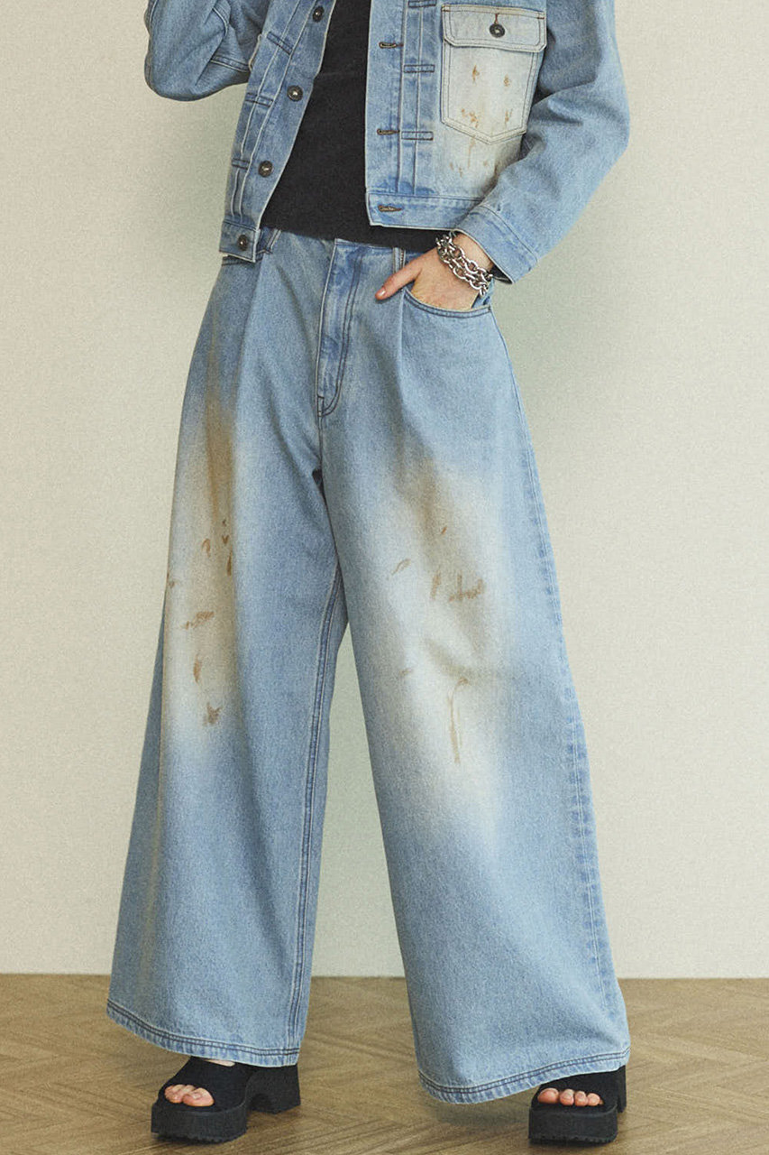 MAISON SPECIAL(メゾンスペシャル)｜Waist Tuck Wide Denim Pants