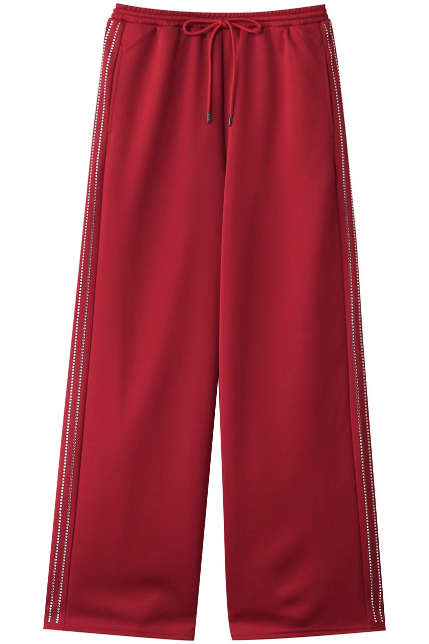 MAISON SPECIAL Side Rhinestone Pants/サイドラインストーンパンツ (RED(レッド), 36) メゾンスペシャル ELLE SHOP MAISON SPECIAL Side Rhinestone Pants/サイドラインストーンパンツ (RED(レッド), 36) メゾンスペシャル ELLE SHOP