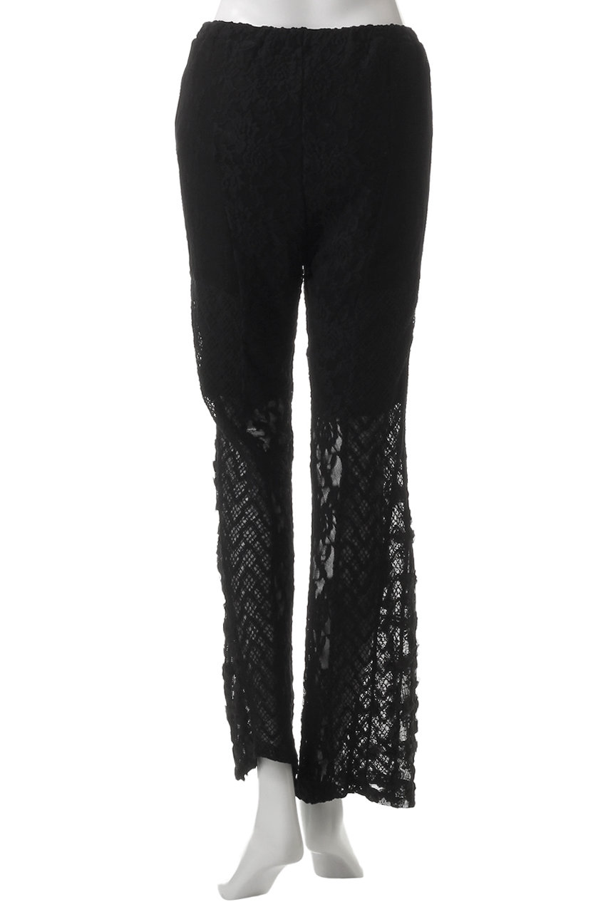 MAISON SPECIAL パンツ Lace Fabric Flare Pants/レース