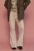 Lace Fabric Flare Pants/レースドッキングフレアパンツ