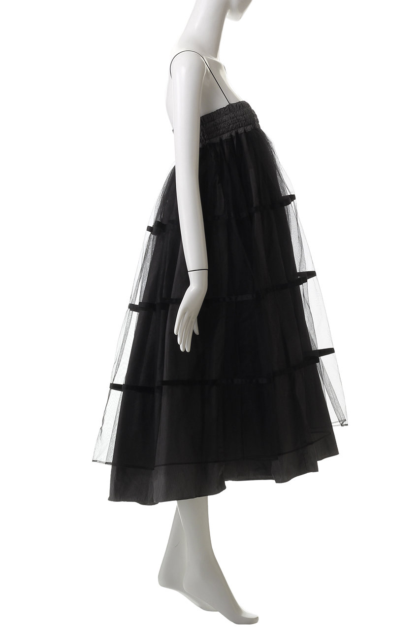 スカート 2WAY SKIRT MAISON SPECIAL MAISON SPECIAL スカート 2way Tulle Layered Plaid Pattern