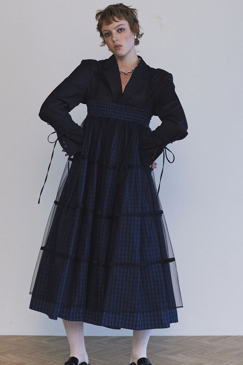 ELLE メゾンスペシャル　2WAYスカート チュール　36サイズ MAISON SPECIAL(メゾンスペシャル)｜2way Tulle Layered Plaid Pattern