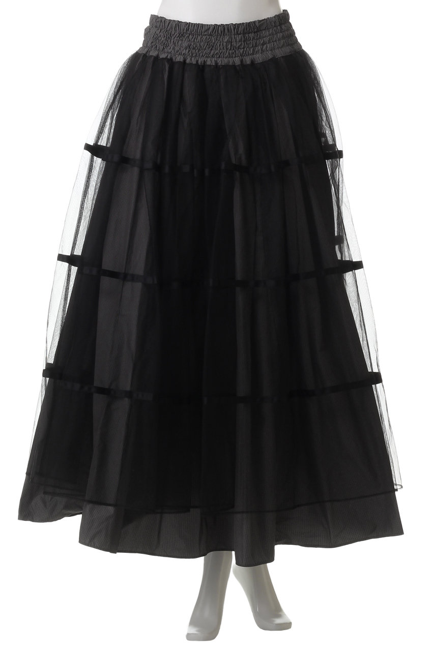 MAISON SPECIAL(メゾンスペシャル)｜2way Tulle Layered Plaid Pattern