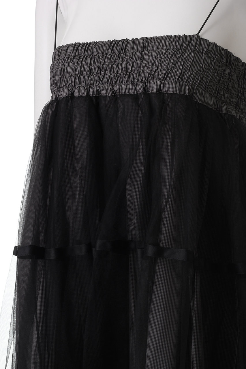MAISON SPECIAL(メゾンスペシャル)｜2way Tulle Layered Plaid Pattern
