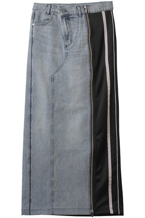 メゾンスペシャル/MAISON SPECIALのZip Design Denim Combination Skirt/ジップデニムコンビスカート(110700/110703)