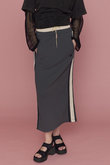 Double Waist Side Line Jersey Skirt/ダブルウエストサイドラインジャージスカート