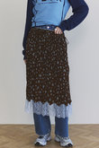 【新品】MAISON SPECIALスモールフラワーワッシャースカート セール】Small Floral Pattern Washer Process Skirt/スモール