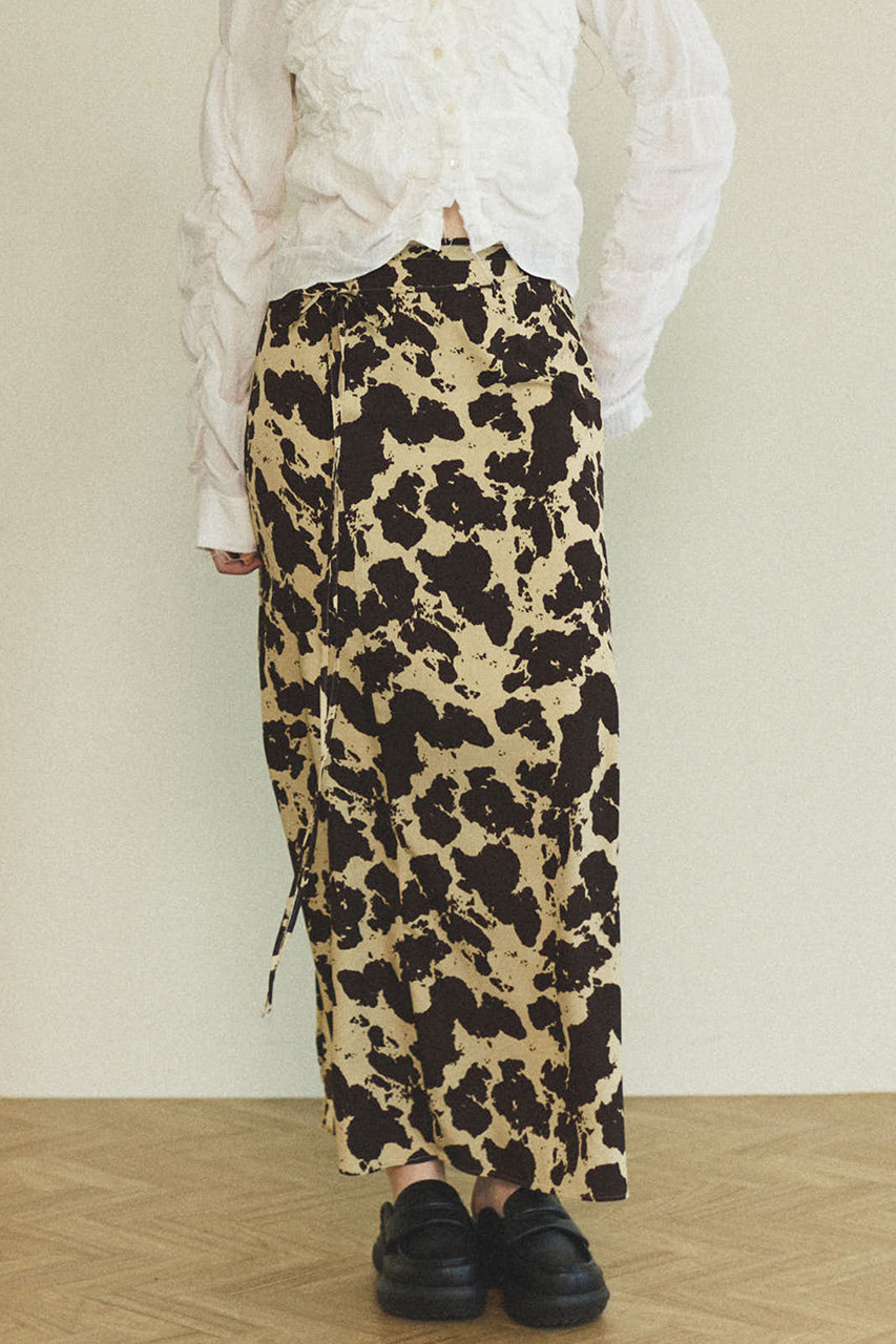 MAISON SPECIAL(メゾンスペシャル)｜COW Printed Maxi Skirt/COW