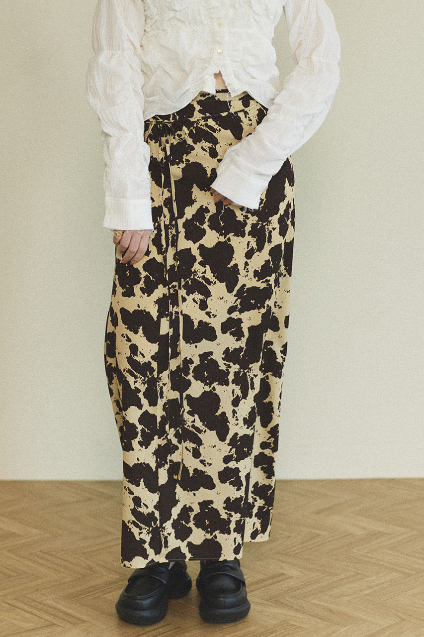 掲載5日迄メゾンスペシャルCOW Printedスカート36 MAISON SPECIAL(メゾンスペシャル)｜COW Printed Maxi Skirt/COW
