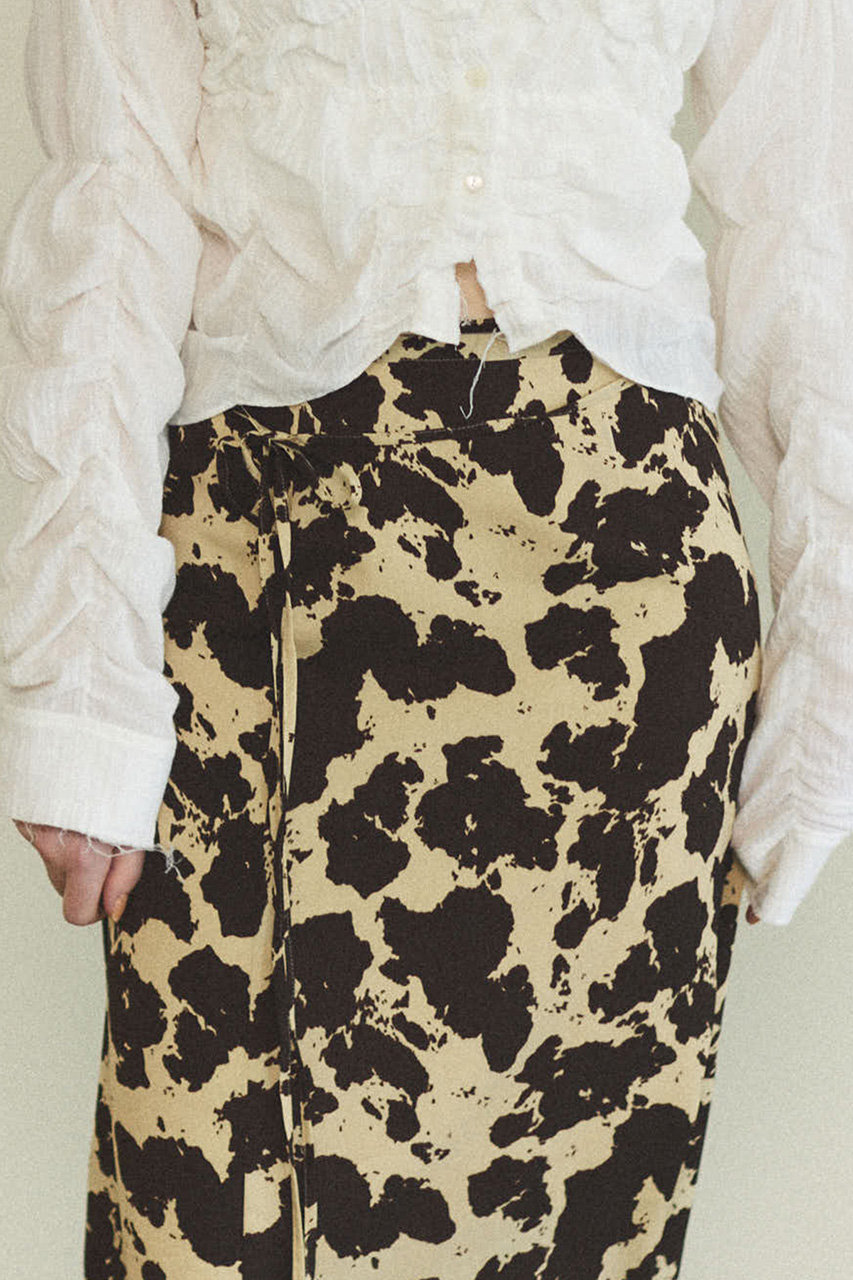新品未使用　COWプリントマキシスカート MAISON SPECIAL(メゾンスペシャル)｜COW Printed Maxi Skirt/COW